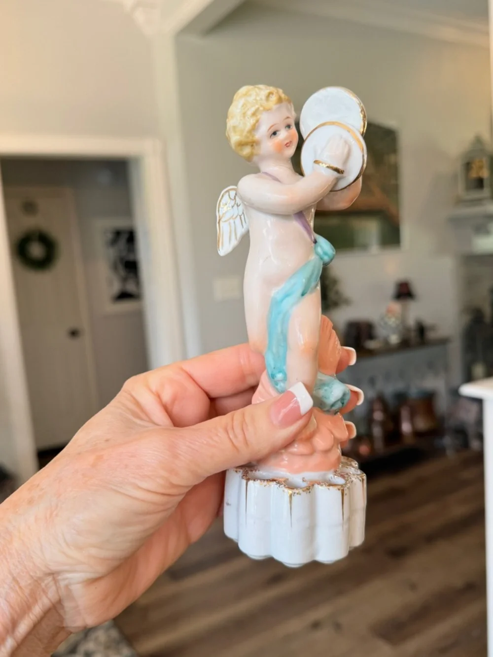 Vintage porcelain cherub